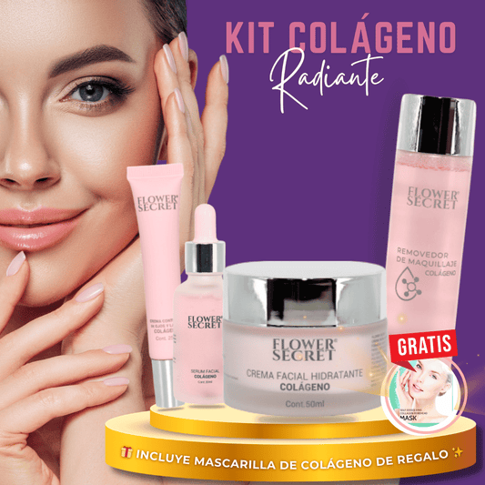 Kit Colágeno Radiante ✨ Incluye 6 Mascarillas de Colágeno GRATIS por Tiempo Limitado