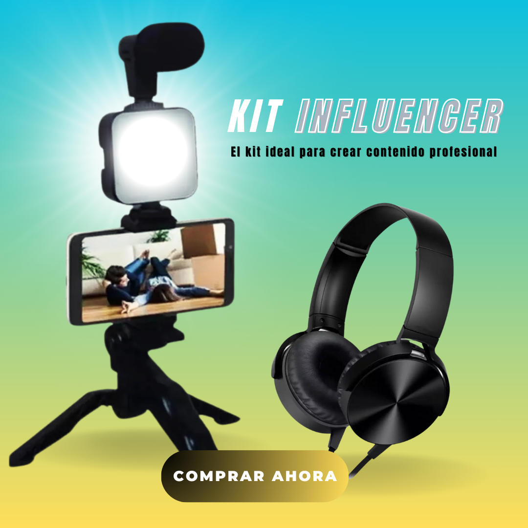 Kit Influencer PRO 🎥 + Audífonos de Regalo 🎁