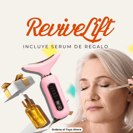 ReviveLift ⭐Masajeador LED de Papada y Rostro + Serum 24K de 🎁