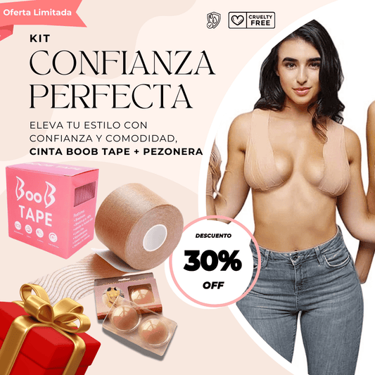 👸🏻 Kit Confianza Perfecta: Boob Tape + Cubre Pezón de Silicona