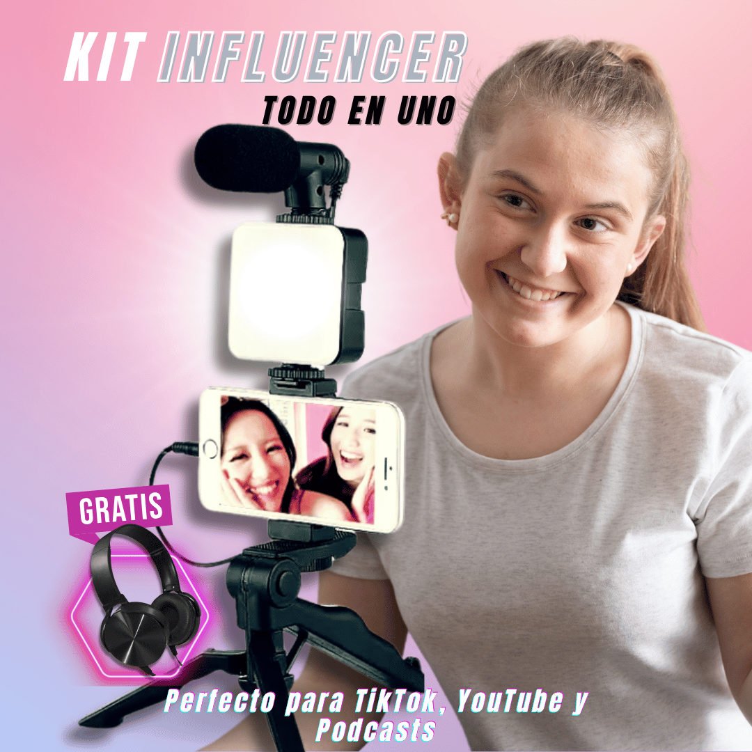 Kit Influencer Todo en Uno 📱 + Audífonos de Regalo 🎁